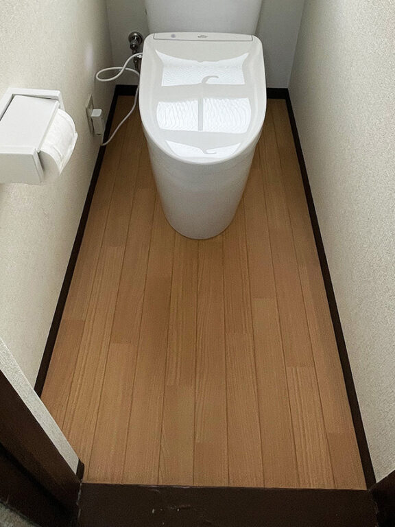 和式から洋式のトイレにリフォーム