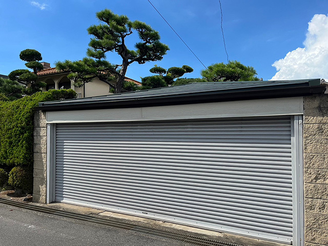ガレージの屋根・サラシ・瓦補修工事