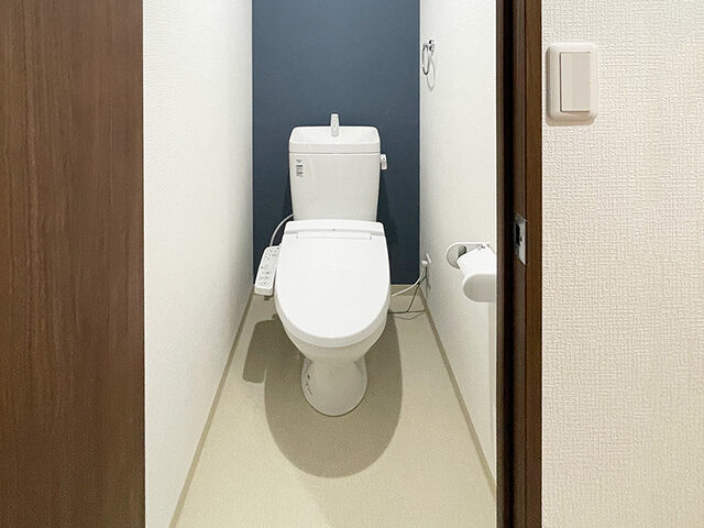 バスルームとトイレを分けて、グレーインテリアのお部屋に
