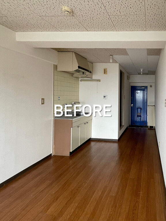 バスルームとトイレを分けて、グレーインテリアのお部屋に