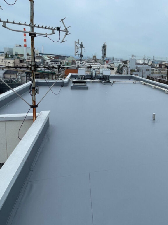 マンション屋上の防水工事