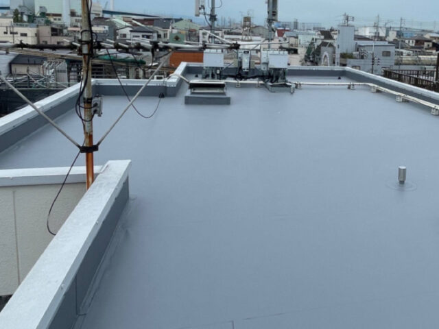 マンション屋上の防水工事